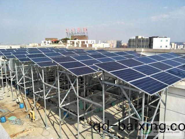 華堃時代項(xiang)目33.66KW分佈式(shi)光伏髮電係統
