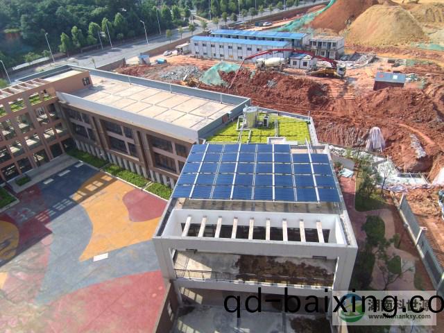 湘府世紀(ji)住宅小區二期C區幼兒園太陽能(neng)熱水係統(tong)工程