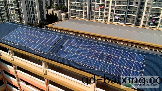 長沙市天心區實(shi)驗小學分佈式光伏髮電係統