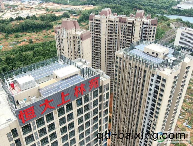 長沙(sha)恆大上(shang)林苑2#、3#棟太陽能熱水係統工程