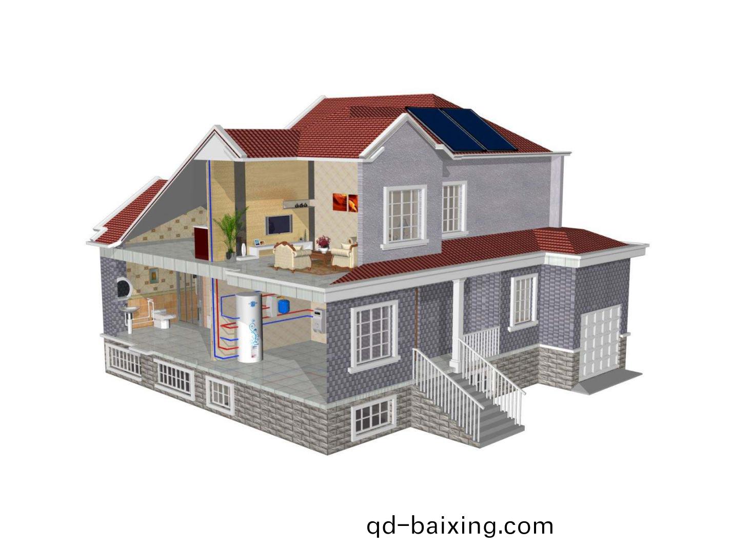 彆墅(shu)太陽能熱水方案